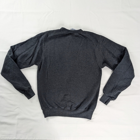 Champion Boston University Gray Red Crewneck Sweatshirt Collegiate - Picture 3 of 8